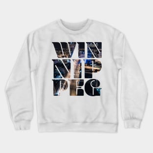 Retro Winnipeg Skyline Crewneck Sweatshirt